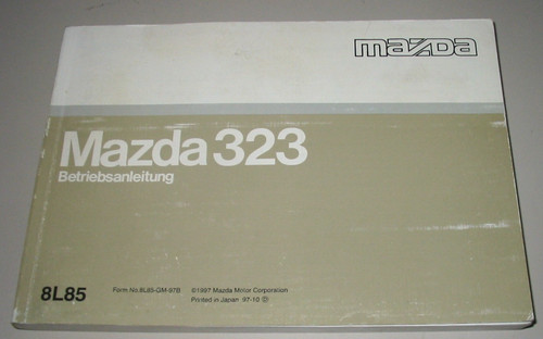 Betriebsanleitung mazda 323 - betriebsanleitung,